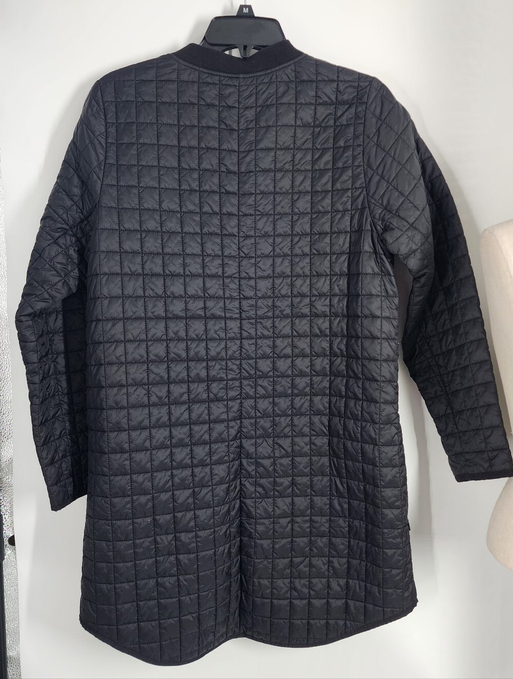 Athleta Grandview Primaloft Coat Women Medium Black Quilted Long Jacket Outdoor - Picture 2 of 10